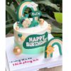 Mẫu bánh fondant em bé đáng yêu, tone màu nhẹ nhàng cho ngày đặc biệt tại Archi Cake