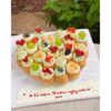 Bánh su kem kỷ niệm ngày cưới ngọt ngào, anniversary cake trang trí tinh tế từ Archi Cake Phan Thiết