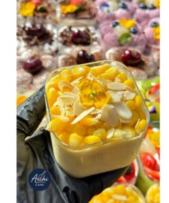 Dessert panna cotta vị bắp, trang trí trái cây tươi đẹp mắt