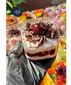 Panna cotta mini socola kết hợp chery tươi tại archi cake phan thiết