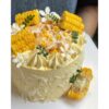 Bánh mousse bắp sinh nhật - Cốt bánh mềm xốp, kết hợp mousse bắp thơm ngon tại Archi cake