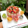 Set Bánh Sinh Nhật Mix Vị Trái Cây – Dâu Tây, Nho, Cherry, Socola & Chanh Dây. Sự Kết Hợp Hoàn Hảo Panna Cotta & Tiramisu tại Archi cake