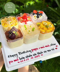 Mousse và Tiramisu dạng hũ mix MI01
