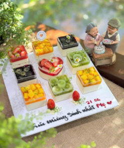 Bánh sinh nhật panna cotta mềm tan, ngọt dịu, không gây ngấy tại Archi Cake