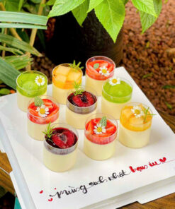 Bánh sinh nhật panna cotta mềm tan, ngọt dịu, không gây ngấy tại Archi Cake